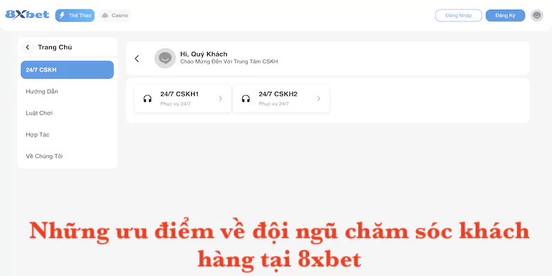 Những ưu điểm về đội ngũ chăm sóc khách hàng tại ku88